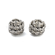 Стойка покрытие латунные хрустальные бусины со стразами KK-S379-28P