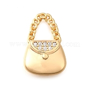 Латунные микро проложить кубического циркония подвески KK-C096-12G