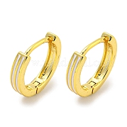 Brass Hoop Earrings EJEW-L211-14G