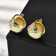 Круглые серьги-кольца из латуни EJEW-L261-027G