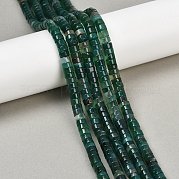 Окрашенные естественный агат бисер пряди G-U030-B01-02