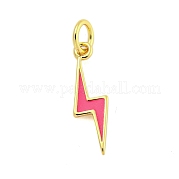 Подвески из латуни с эмалью в стойку KK-U021-16F-G