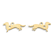 Ion Plating(IP) 201 Stainless Steel Silhouette Charms STAS-N098-122LG