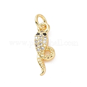Латунные микро проложить кубического циркония подвески KK-C012-45G