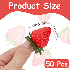 Fragola simulata in plastica pvc&nbsp;DJEW-CN0001-49