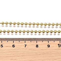 2.5 mm Messing-Kugelketten&nbsp;NJEW-M108-04G