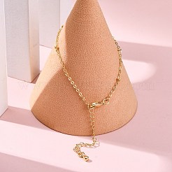 Braccialetti con catena portacavi in ottone da donna&nbsp;BJEW-G735-20G