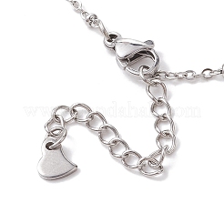 Realizzazione di braccialetti a catena satellitare in acciaio inossidabile 304&nbsp;AJEW-JB01277-02