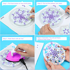 300 g 4 Farben PE DIY Schmelzperlen Bügelperlen Nachfüllungen&nbsp;DIY-CA0005-07