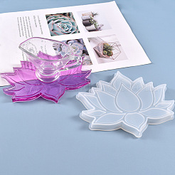 Moules en silicone de tapis de tasse de lotus diy&nbsp;SIMO-PW0001-120