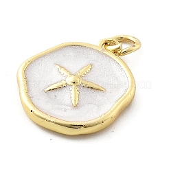 Ciondoli in ottone smaltato a tema oceano&nbsp;LS-KK-Q029-01B-G