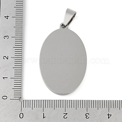 Cabochon pendenti in acciaio inossidabile 201 anti-ossidazione&nbsp;X-STAS-L279-012P-01