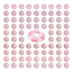 Perle rotonde in quarzo rosa naturale del Madagascar da 100 pz 8 mm&nbsp;DIY-LS0002-50