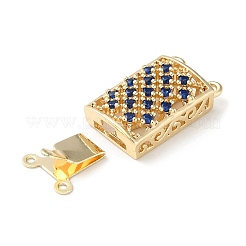 Ottone micro spianare zirconi scatola fermagli&nbsp;KK-F862-32G-02