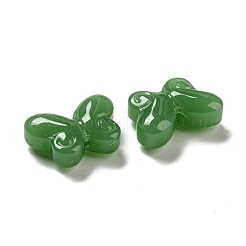 Abalorios de vidrio imitación de jade&nbsp;GLAA-D017-01A