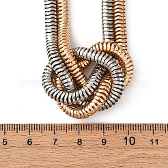 Collares de cadena de serpiente de hierro para mujer&nbsp;LS-NJEW-U046-01GP