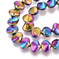 Fili di perline di ematite sintetica non magnetica elettrolitica&nbsp;G-T139-64A