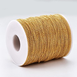 Messing gedreht Ketten&nbsp;CHC-Q001-3x2mm-G