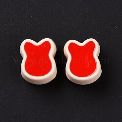 Gummierte Stil Acryl europäischen Perlen&nbsp;SACR-E009-12