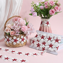 Blumen-Polyester-Wimpern-Spitzenbesatzband&nbsp;OCOR-WH20003-03B-03