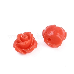 Perle intagliate in corallo sintetico&nbsp;CORA-M001-07O