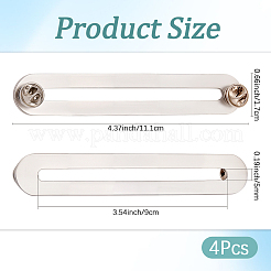 4 spilla in acciaio inossidabile 304 e ottone&nbsp;JEWB-CP00001