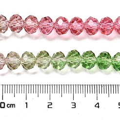 Hebras transparentes de cuentas de vidrio pintado&nbsp;DGLA-A034-T6mm-A18