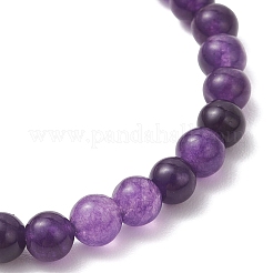 Braccialetti elastici con perline di quarzo naturale per donne e uomini&nbsp;BJEW-JB12965-01
