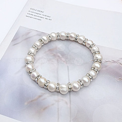 Braccialetti elasticizzati da donna con perline finte in plastica&nbsp;TT2462-1
