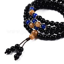 3-Loop-Wrap-Stil buddhistischen Schmuck&nbsp;BJEW-S140-15A