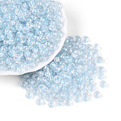 Perles de rocaille transparentes de couleur fgb à l'intérieur&nbsp;SEED-T009-01D