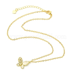 Colliers en laiton avec pendentif avec zircone cubique de micro pave&nbsp;NJEW-JN06458