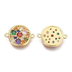 Pendentifs en laiton avec zircon cubique micro pavé&nbsp;ZIRC-O036-56G