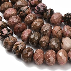 Natur Rhodonit Perlen Stränge&nbsp;G-C259-A09-8x12mm