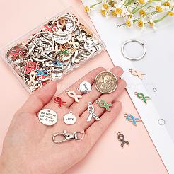 DIY Schlüsselanhänger-Set zum Basteln mit Bewusstseinsband&nbsp;DIY-PH0020-71