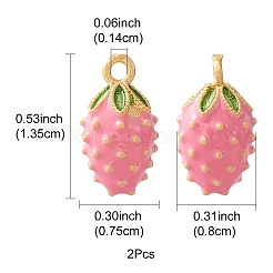 2 ciondoli in ottone smaltato&nbsp;KK-YW0001-83