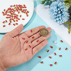 100 Stück Kirsch-Cabochons aus Harz&nbsp;MRMJ-ME0001-02