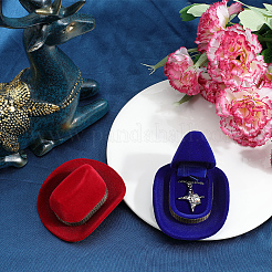 4 boîte à bijoux en velours avec chapeau&nbsp;CON-SC0001-19A