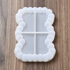 Stampi fai da te per sottobicchieri geometrici in silicone a bolle&nbsp;AJEW-M224-01D