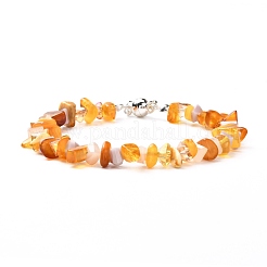 Bracciale con perline in vetro e pietre naturali per ragazze&nbsp;BJEW-JB06874