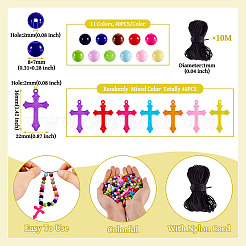 DIY-Kreuz-Acryl-Anhänger-Halsketten-Schmuckherstellungsset&nbsp;DIY-TA0011-11
