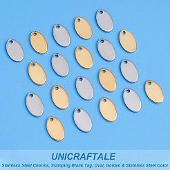 60 Stück 2 Farben 304 Edelstahl-Charms&nbsp;STAS-UN0039-15