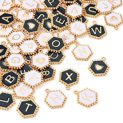 52pcs 2 pendentifs en alliage de couleurs&nbsp;ENAM-TA0002-97B