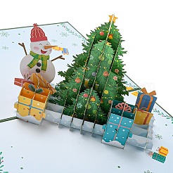 Carte de voeux en papier pop-up 3d&nbsp;AJEW-P124-G04