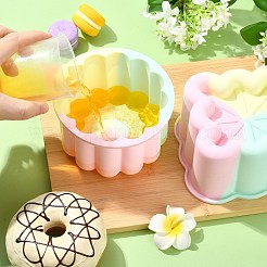 2 moule à gâteau carré et rond en silicone&nbsp;ST-CJ0043-083