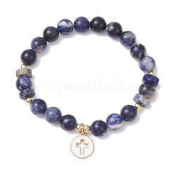 Bracciali con ciondoli in lega di smalto&nbsp;BJEW-JB12243