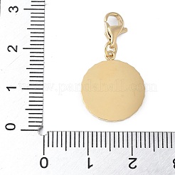 Acciaio inossidabile 304 piatto rotondo con decorazione pendente a stella&nbsp;STAS-S165-18G