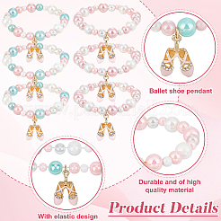 16 bracelet en perles acryliques (2 styles différents)&nbsp;BJEW-GO00007