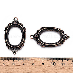 Glieder-Cabochon-Fassungen aus Zinklegierung&nbsp;X-PALLOY-WH0001-35R