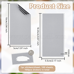 100 adesivo con password in pellicola antigraffio rivestita in PET&nbsp;DIY-OC0014-72B